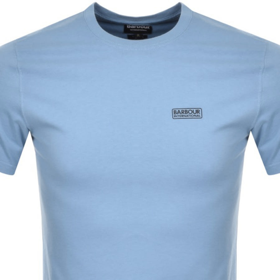 Alternative Image for ProductBarbour International Logo T Shirt Blue2